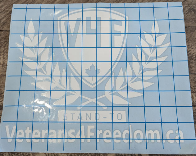 Large V4F Logo Car Decal