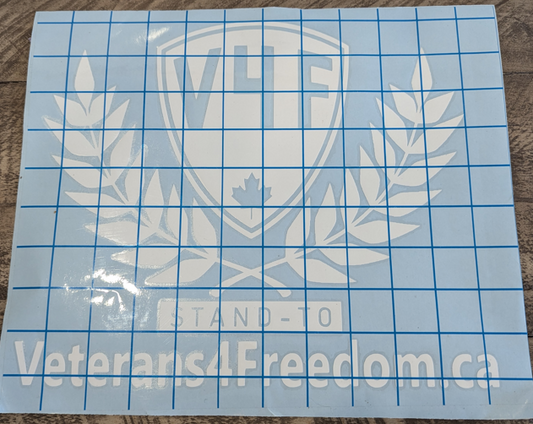 Large V4F Logo Car Decal