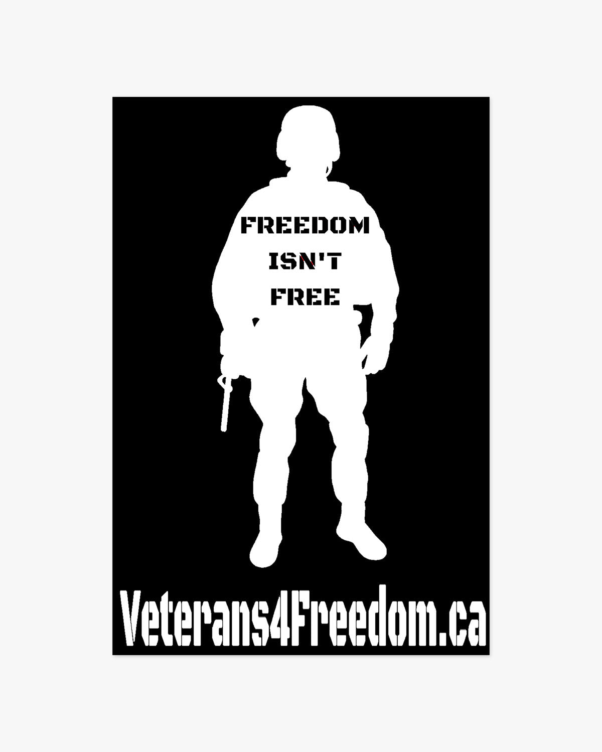 V4F Soldier "Freedom Isnt Free" Car Decal