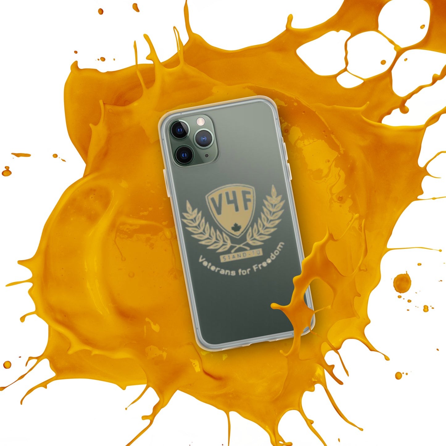 V4F Branded Clear Case for iPhone®