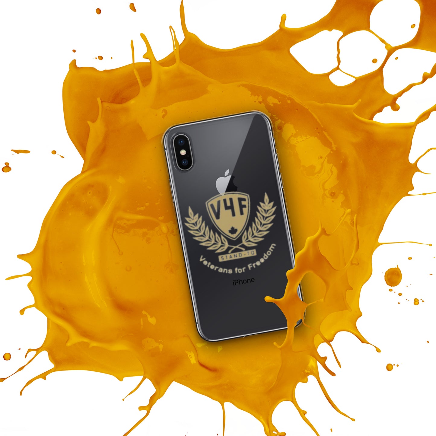 V4F Branded Clear Case for iPhone®