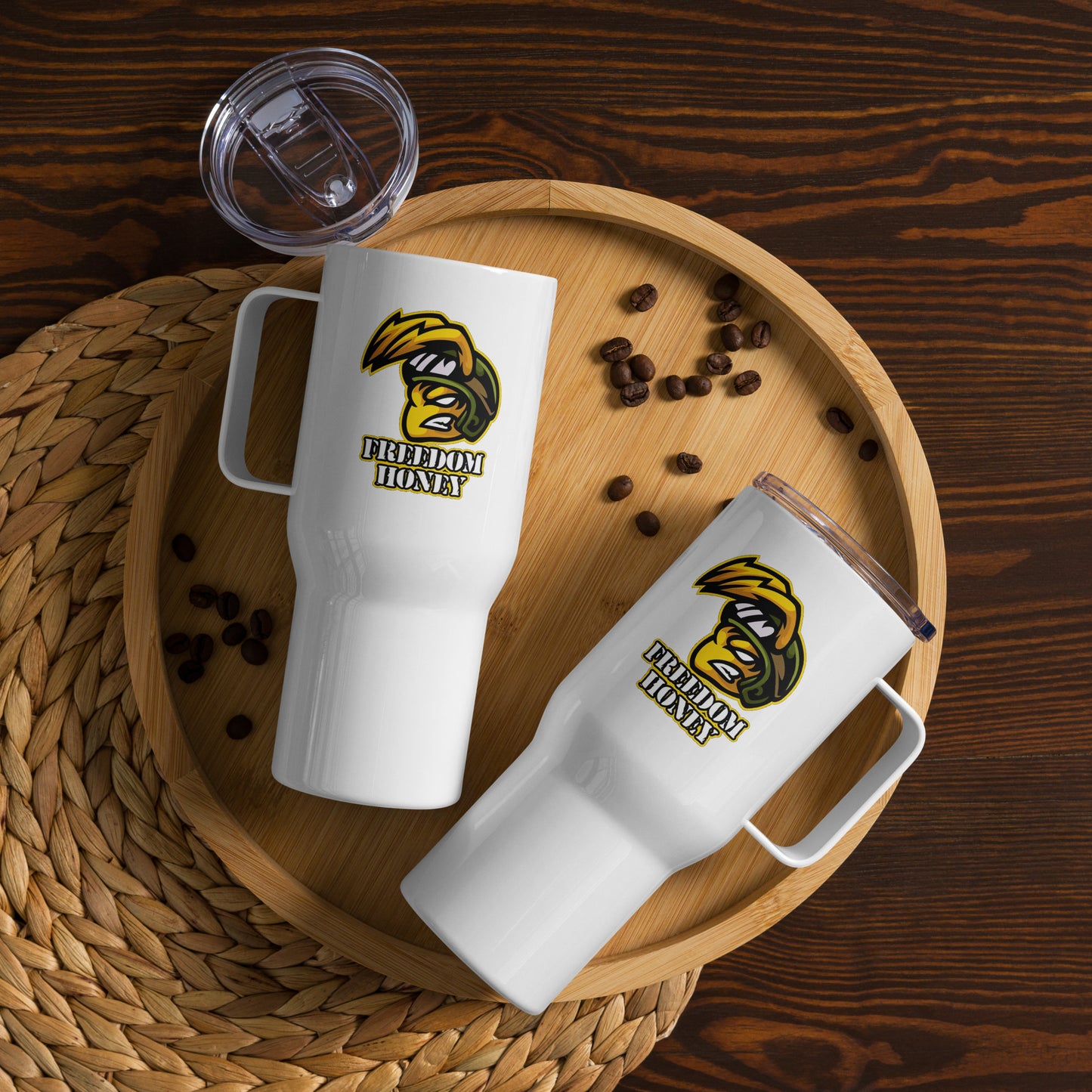 Freedom Honey Travel Mug w/ Handle
