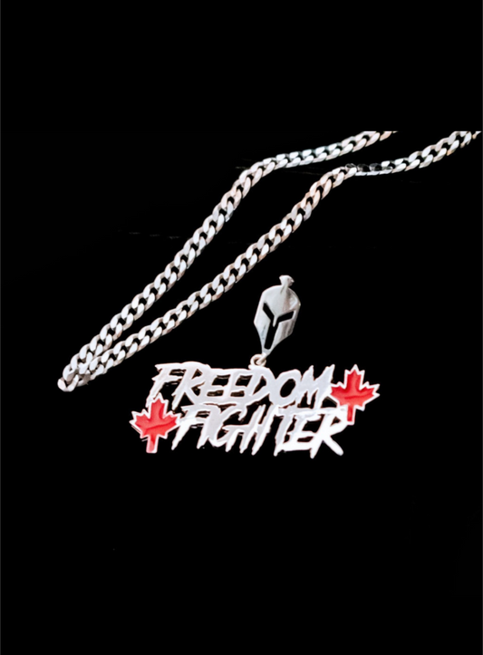 Freedom Fighter Unity Pendant with Enamel (Silver .925)