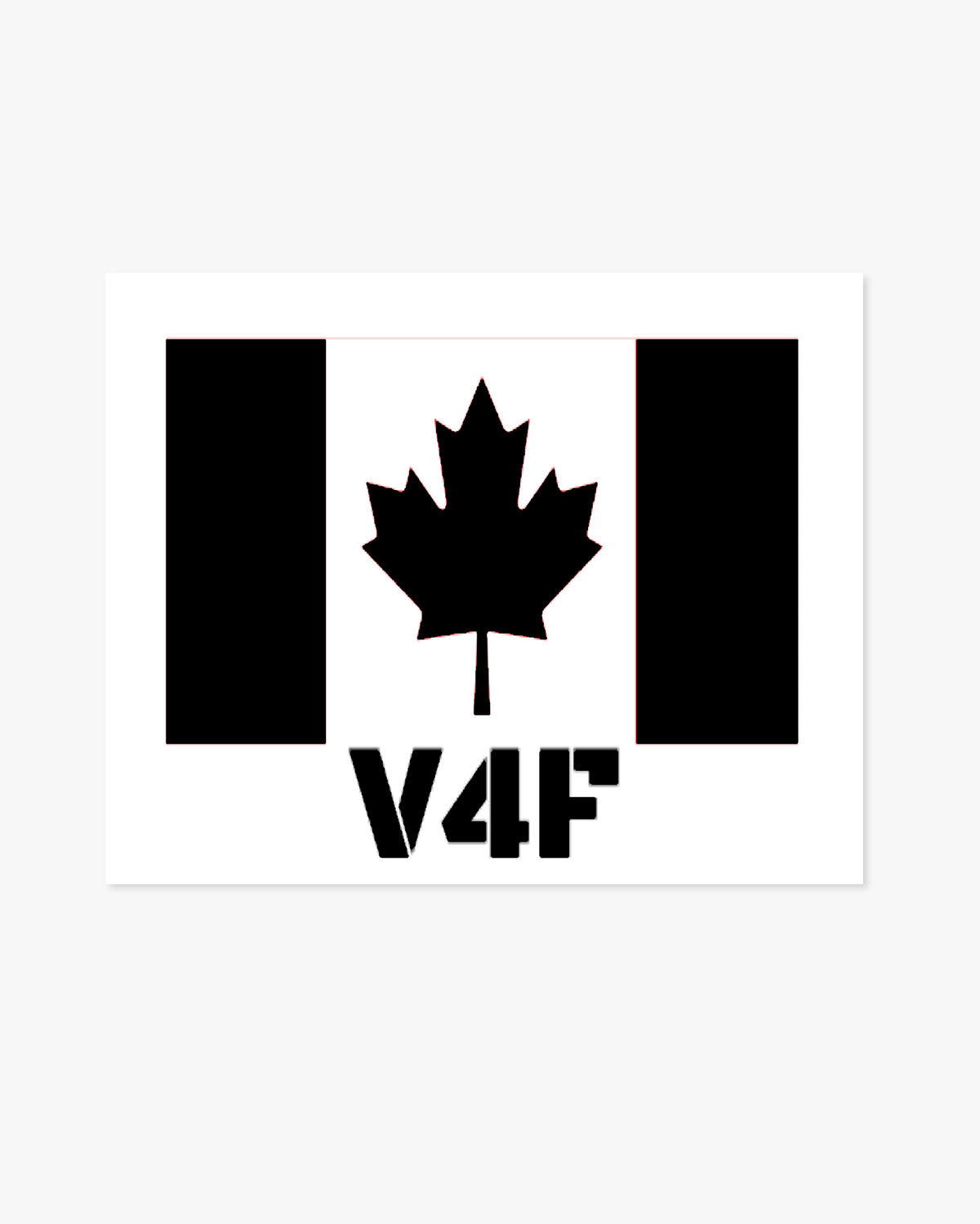 V4F w/Canada Flag Car Decal