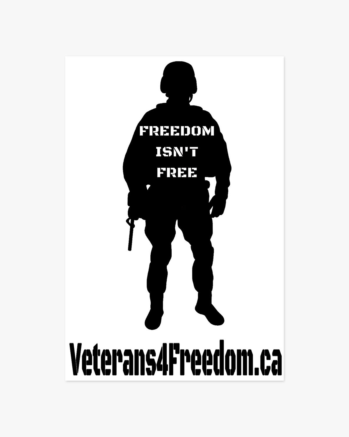V4F Soldier "Freedom Isnt Free" Car Decal