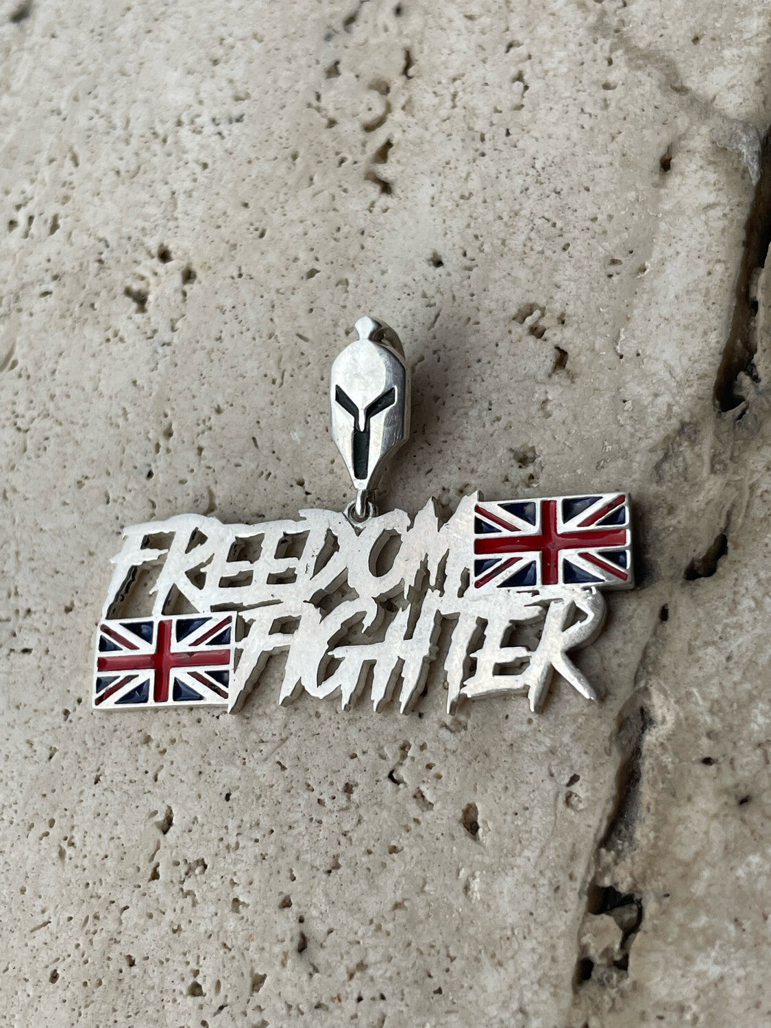 UK Freedom Fighter unity pendant Silver .925 (Taxes incl at checkout)